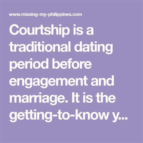 short dating period before marriage
